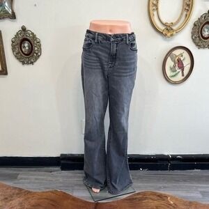 Good American High Waist Flare Jeans Grey Wash 14/32
